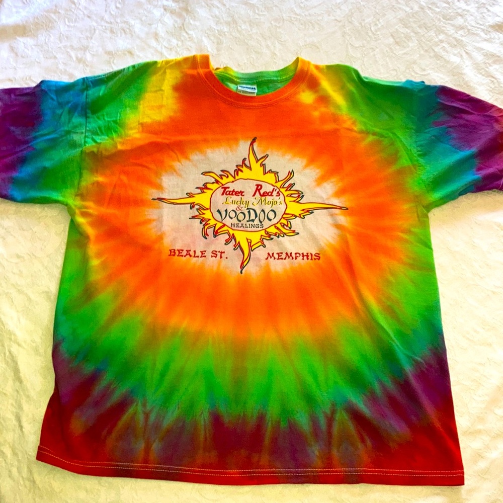 Tater Reds Memphis TN-Tye Dye Shirt-Beale Street-Tennessee XL